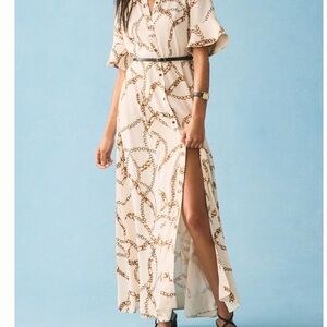 Maeve printed shirt dress